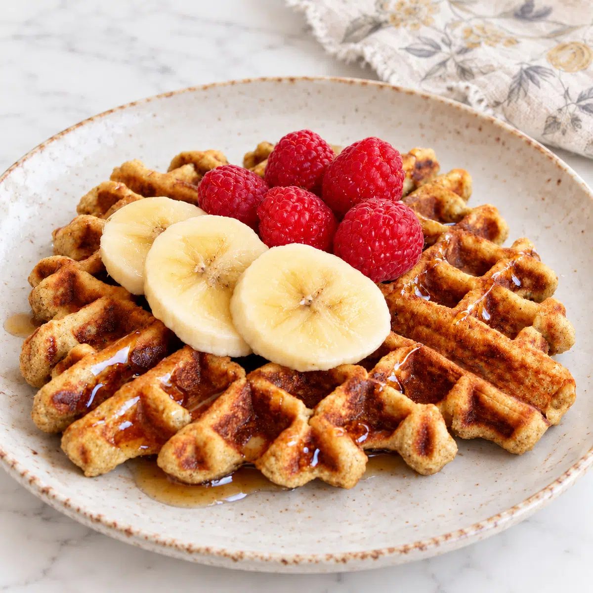 Almond Flour Banana Waffles (Vegan, Grain-Free)