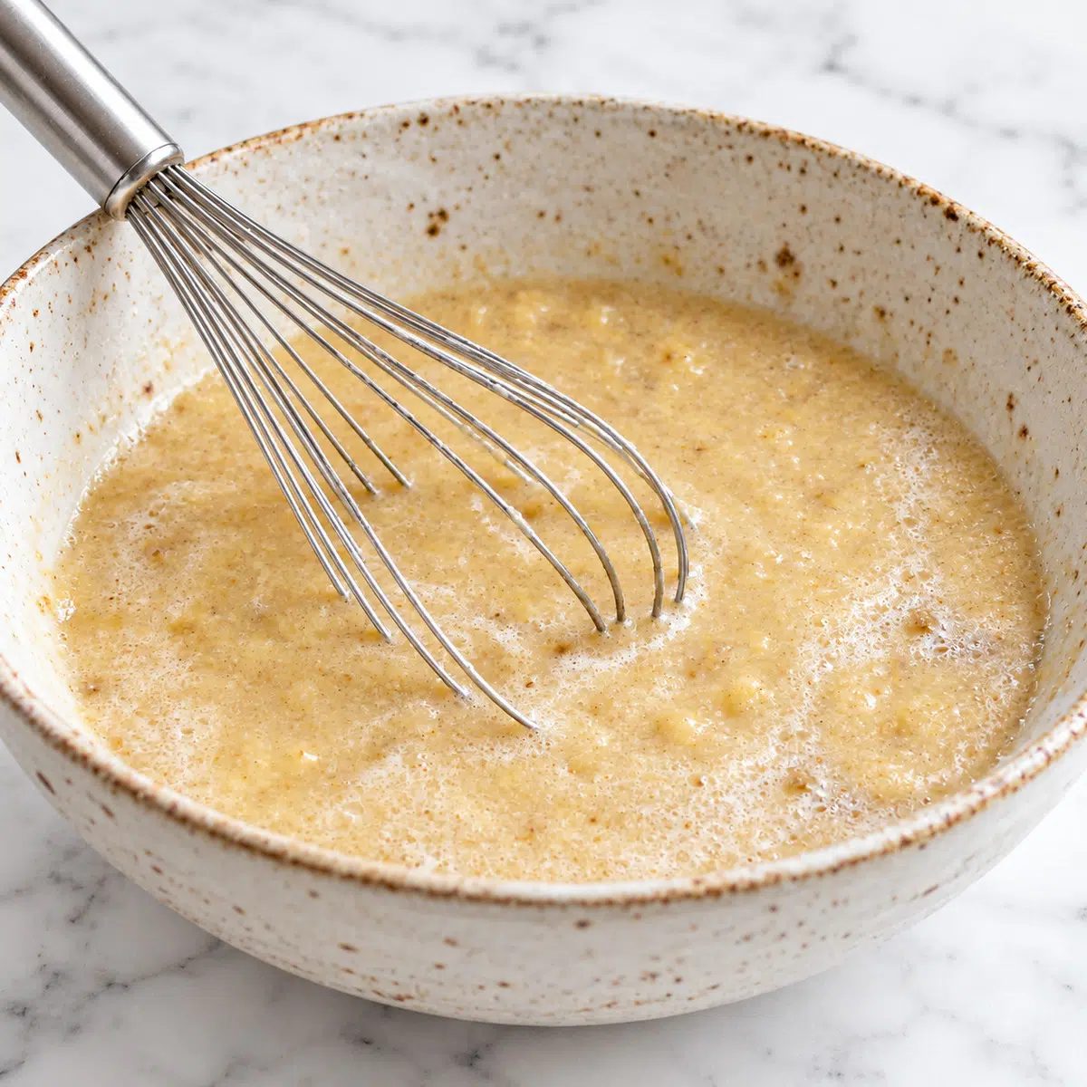 wet ingredients for almond flour banana waffles