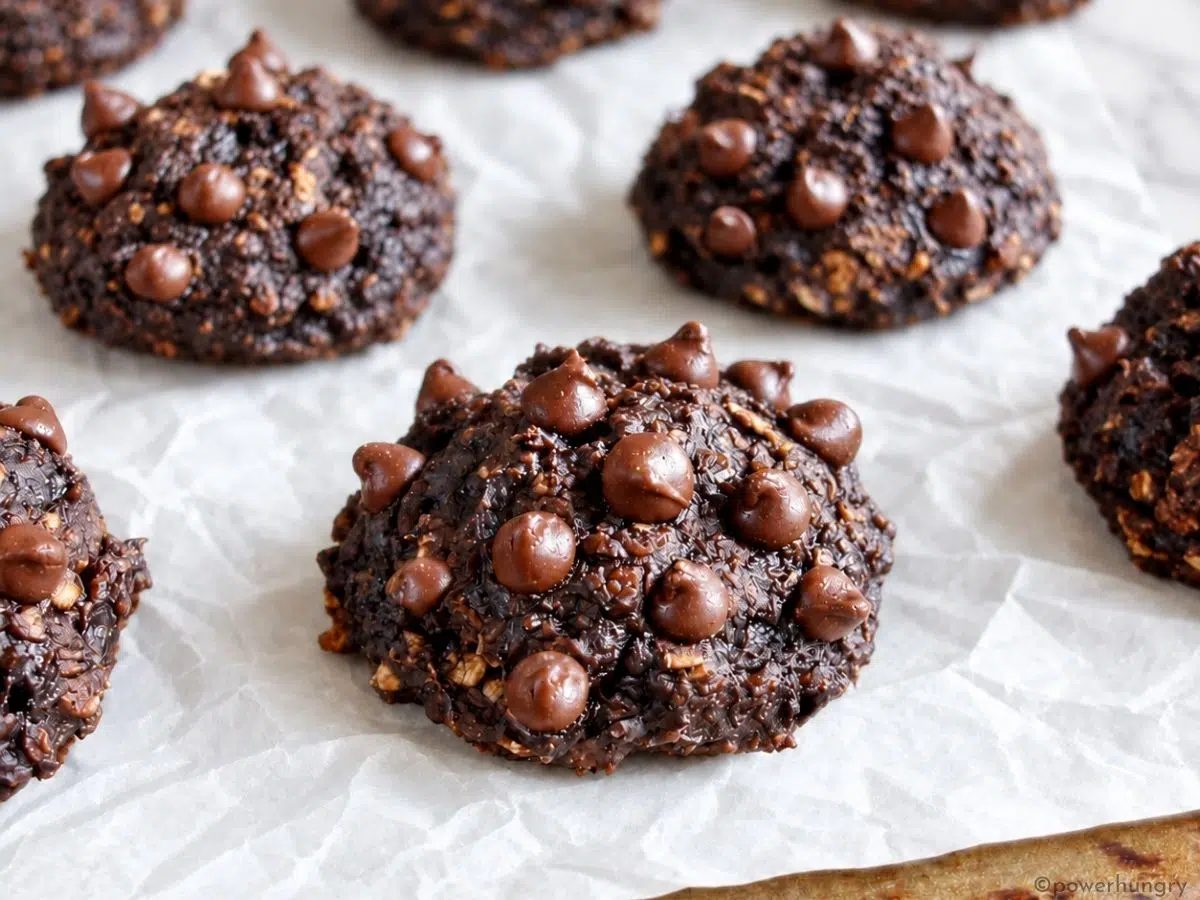 Chocolate Banana Oat Cookies