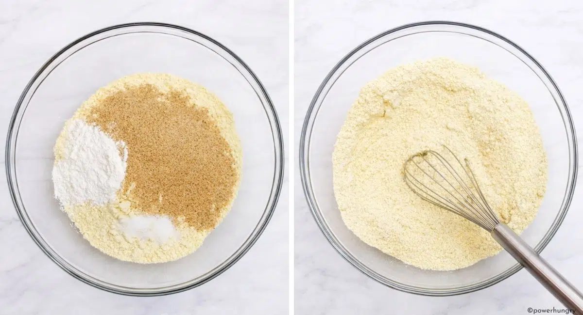 dry ingredients for millet tofu bread