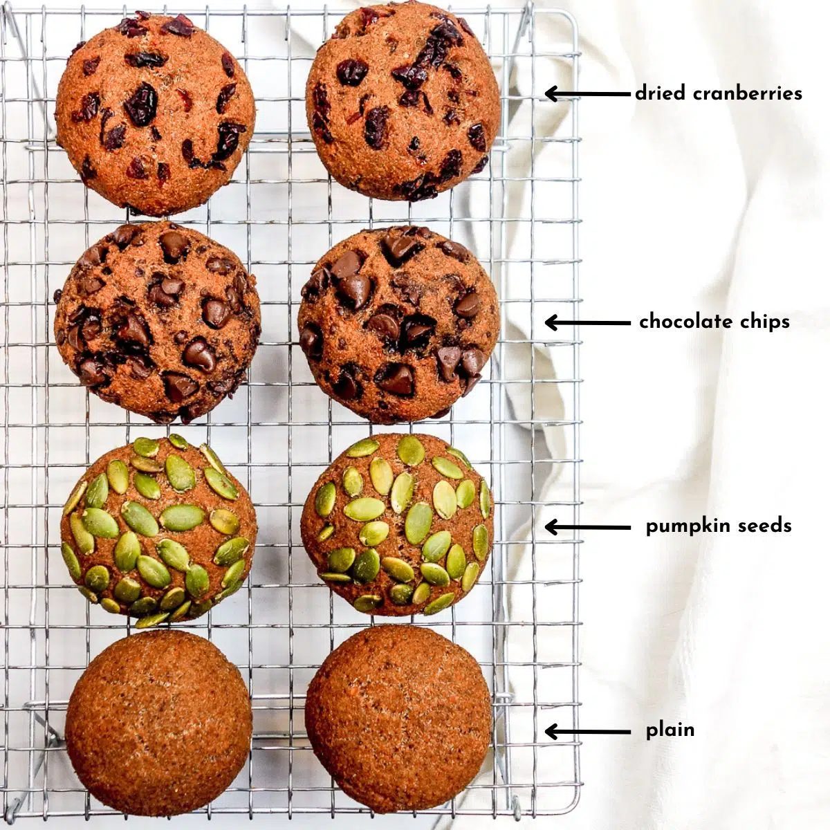 cooling rack with pumpkin lentil rolls
