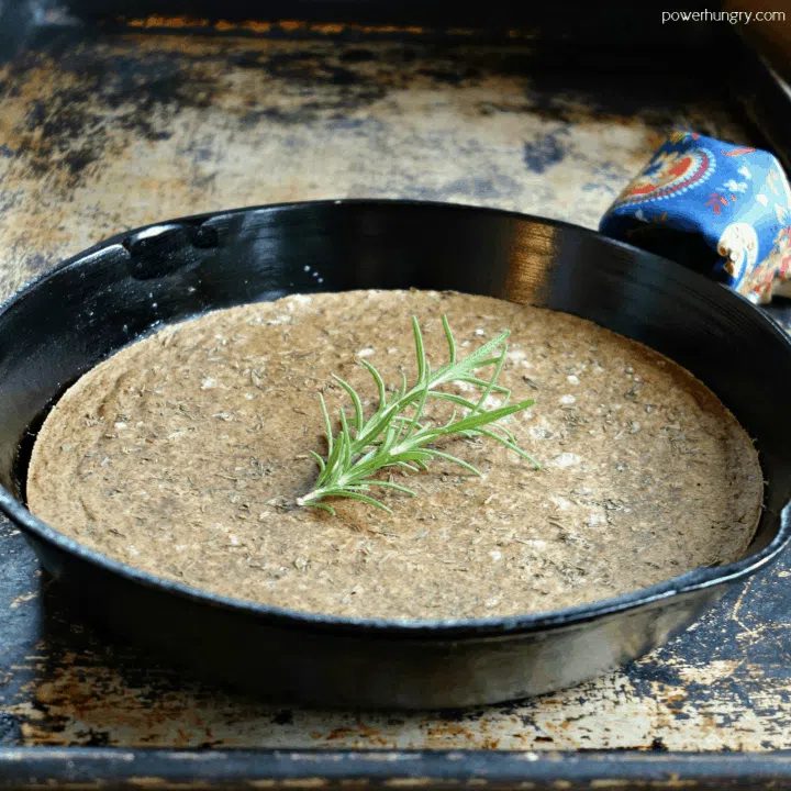 High-Protein Vegan Lentil Skillet Bread (Grain-Free, Oil-Free)