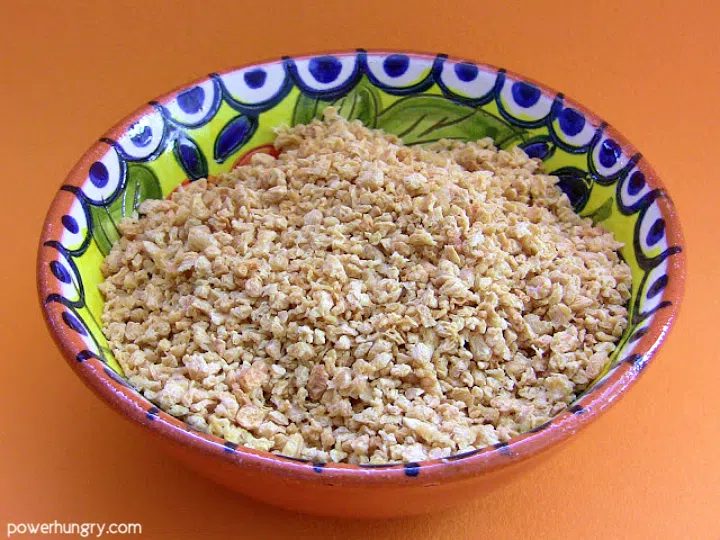 bowl of tvp