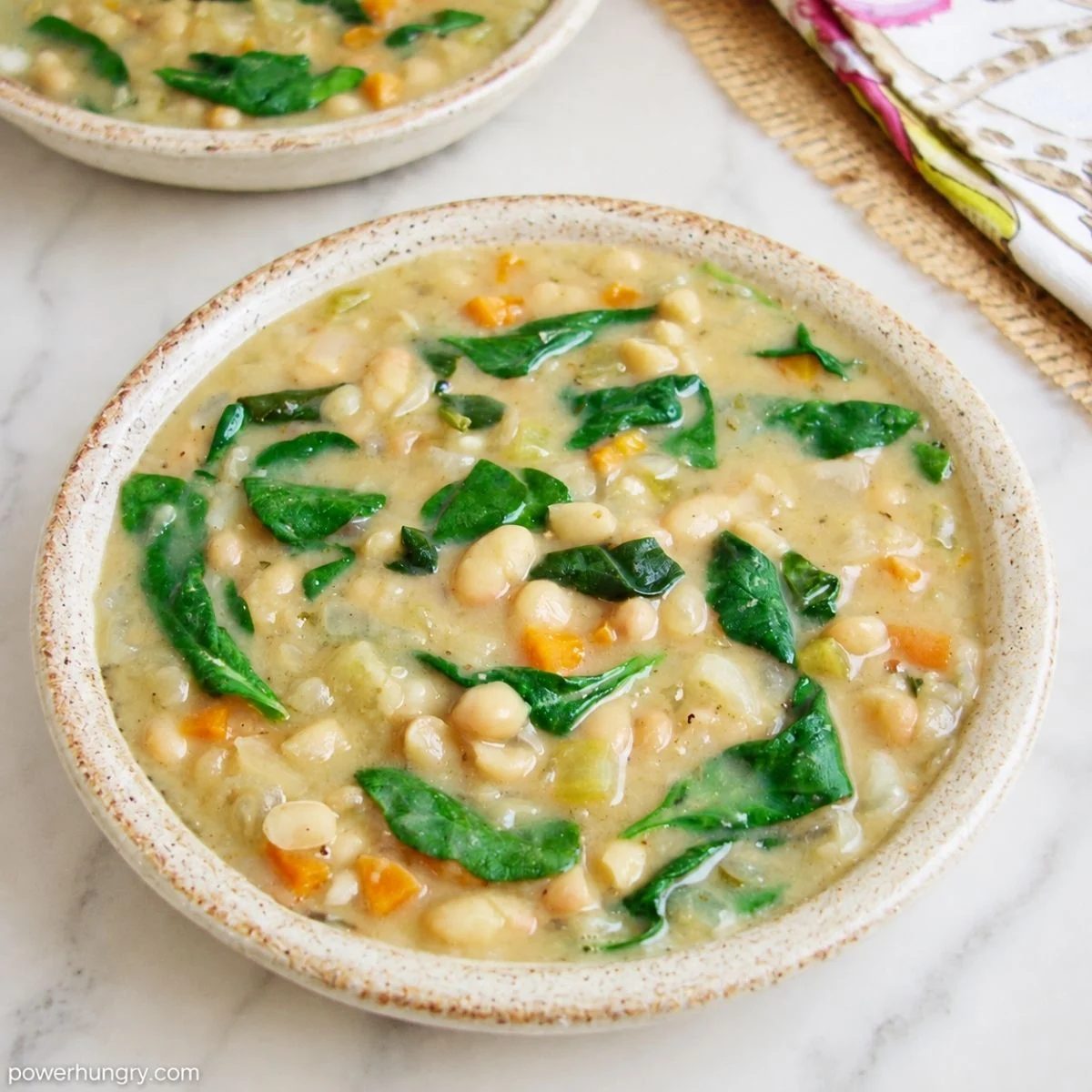 High-Protein Italian White Bean Soup (Vegan)