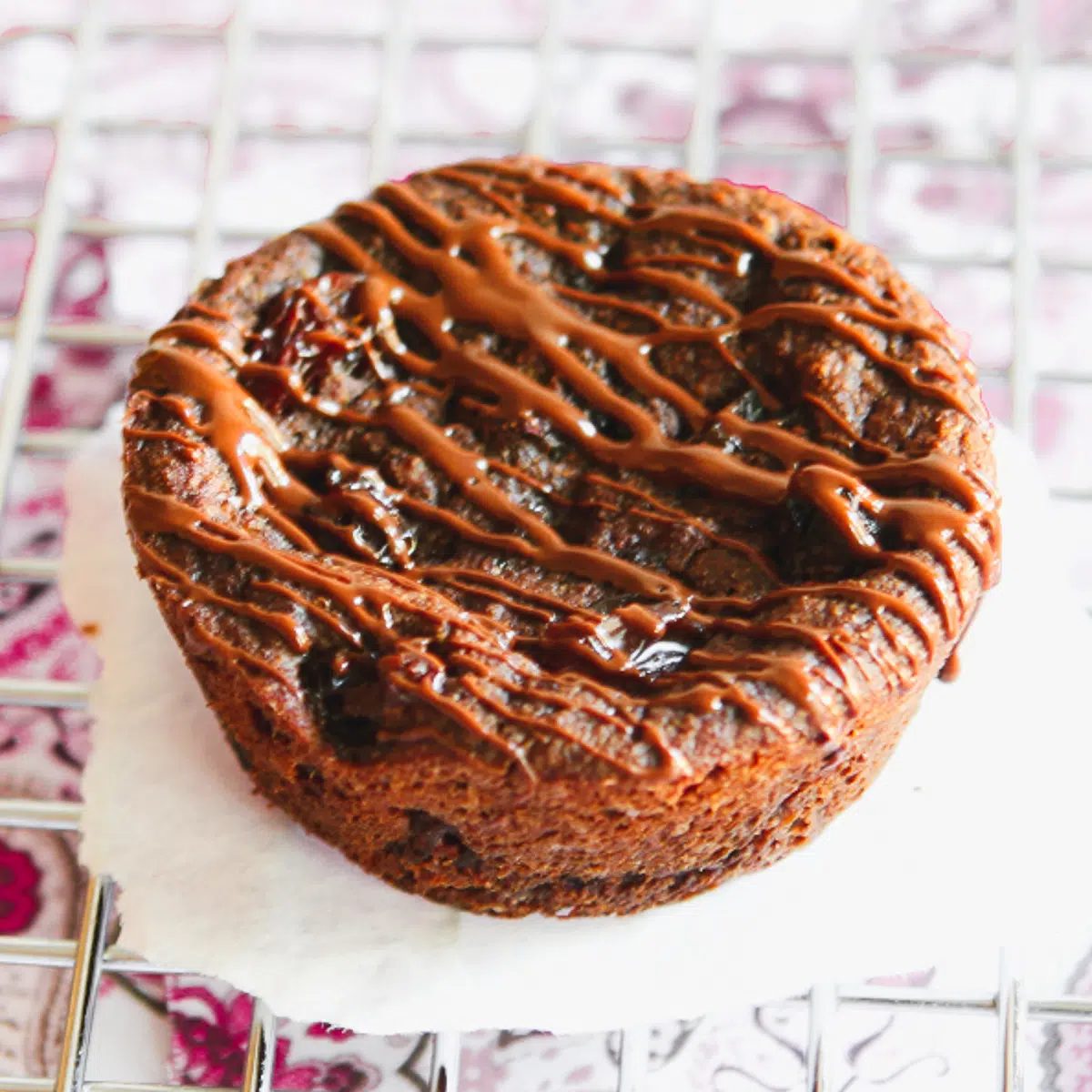 big chocolate cookie grain-free on cooling rack