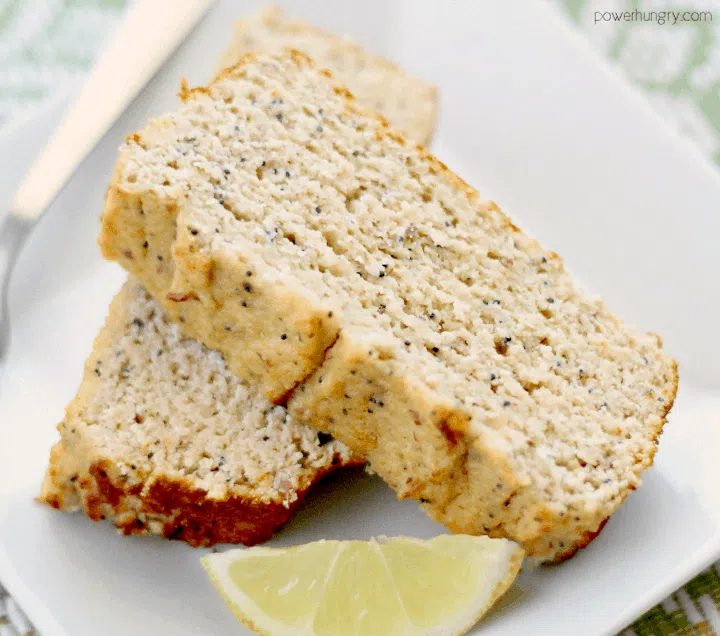 Lemon Poppyseed Almond Flour Bread (Vegan, Oil-Free, GF)
