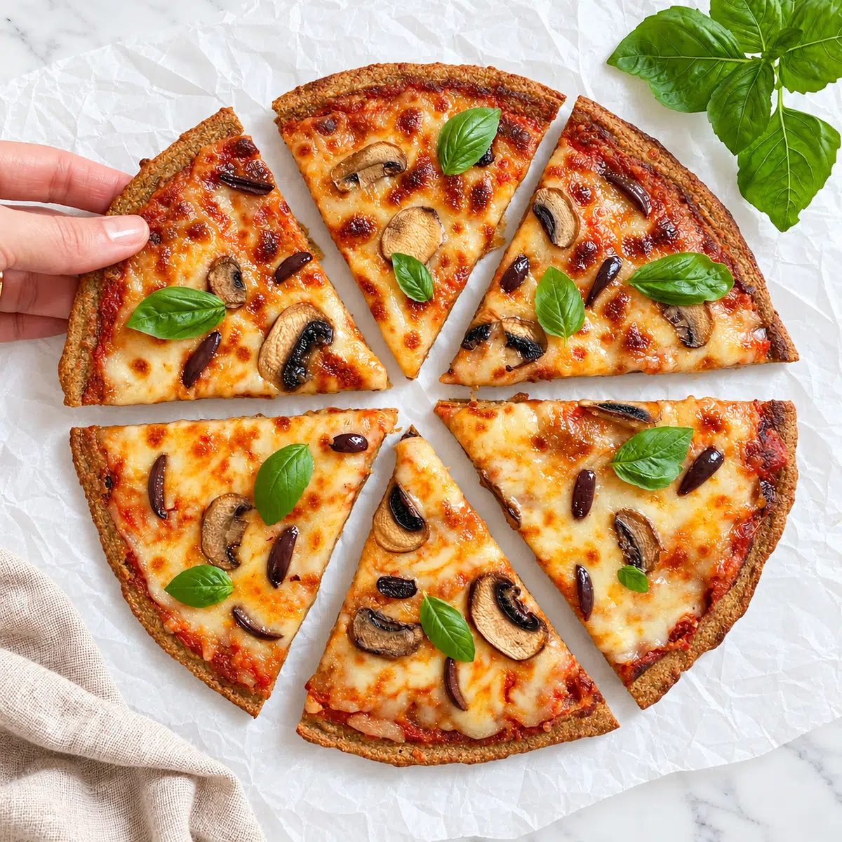 2-Ingredient Lentil Pizza Crust
