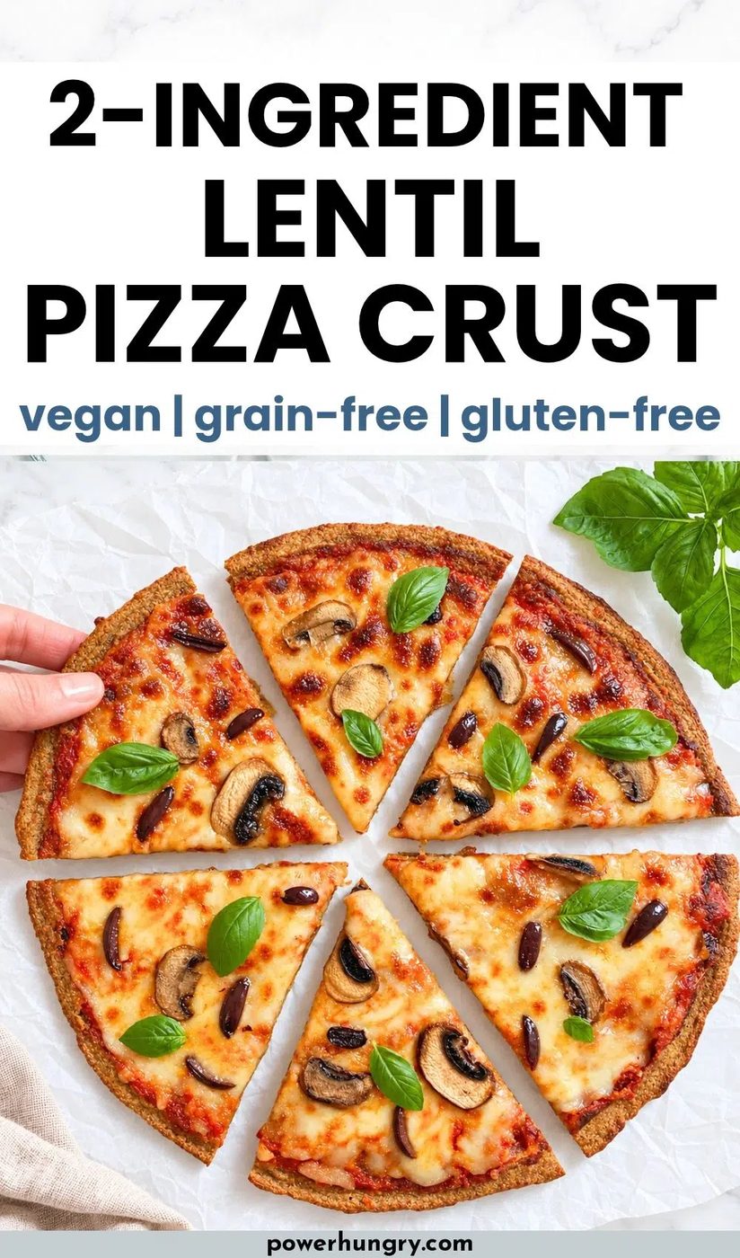 2-ingredient-lentil-pizza-crust pinterest pin