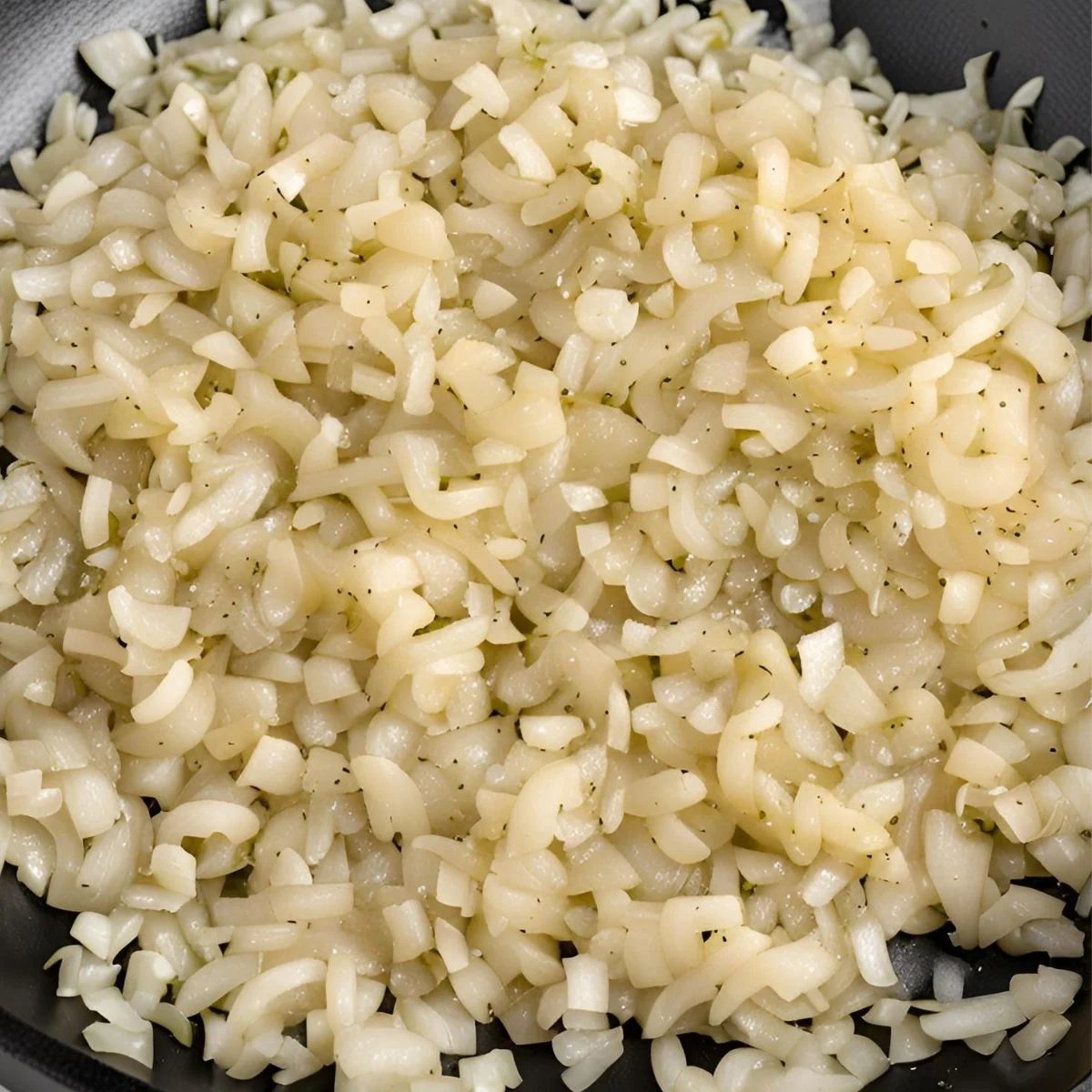 sauteed onions for vegan lentil taco meat