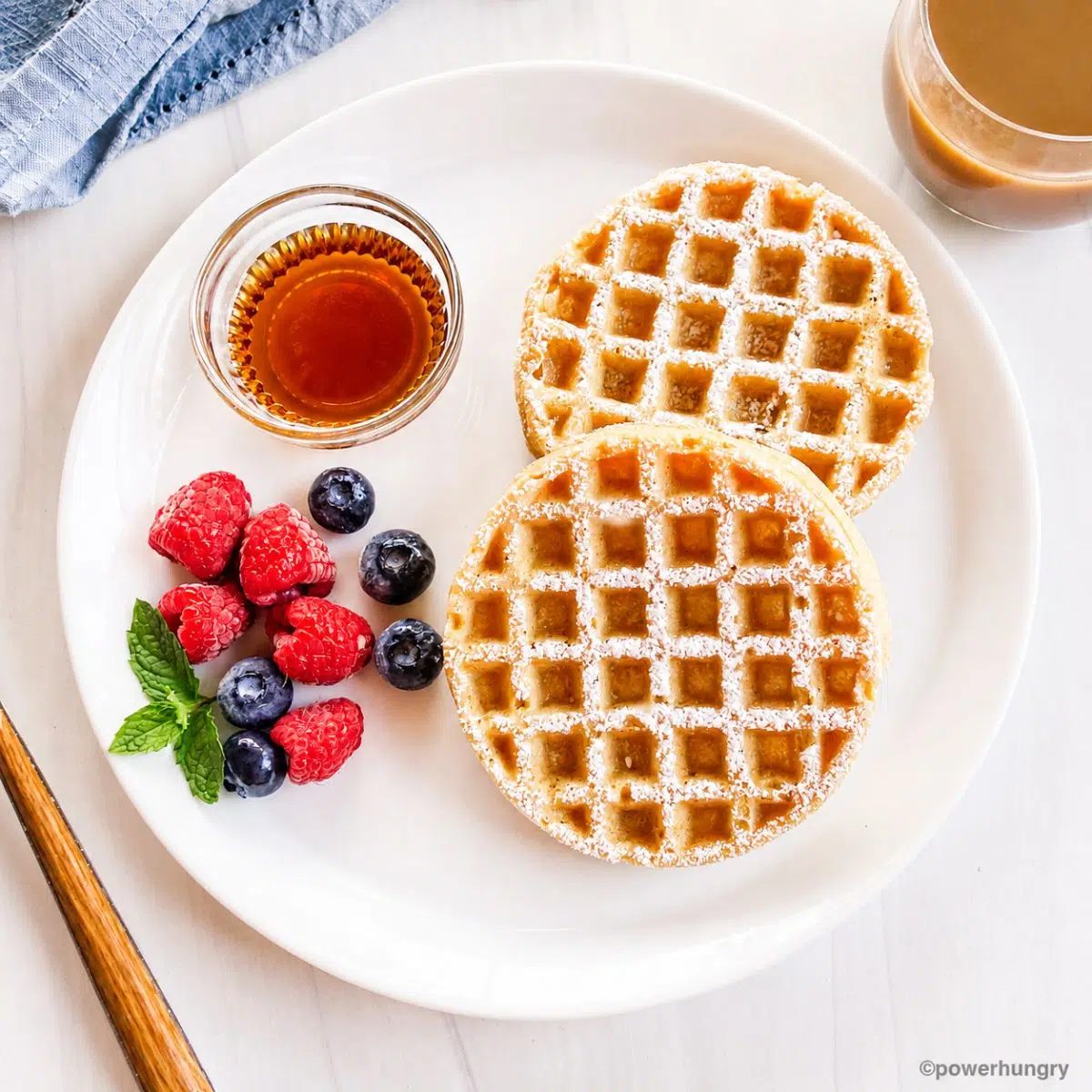 Lentil Waffles (High Protein, 2 Ingredients)