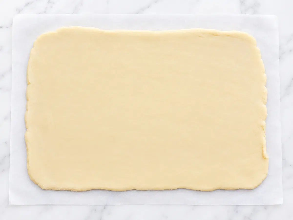 rolled dough for maple almond flour cut out cookies