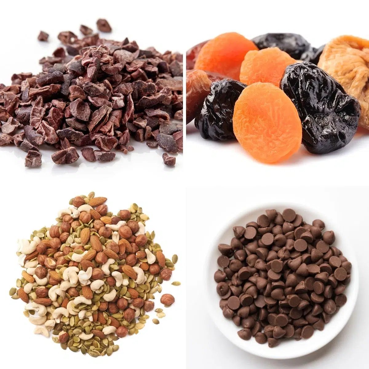 assorted add-ins for maple protein bars