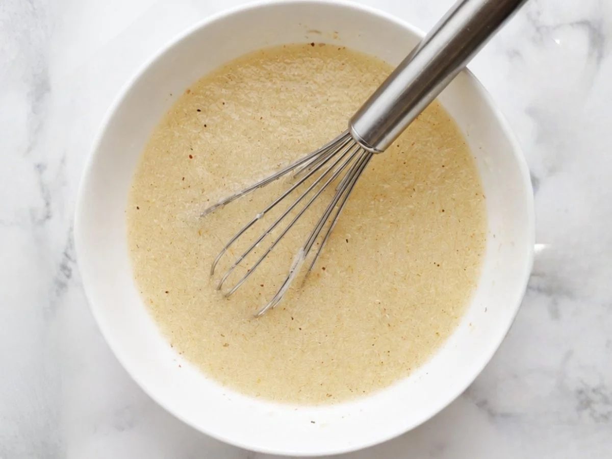 psyllium gell for 100% millet sandwich bread in a white bowl