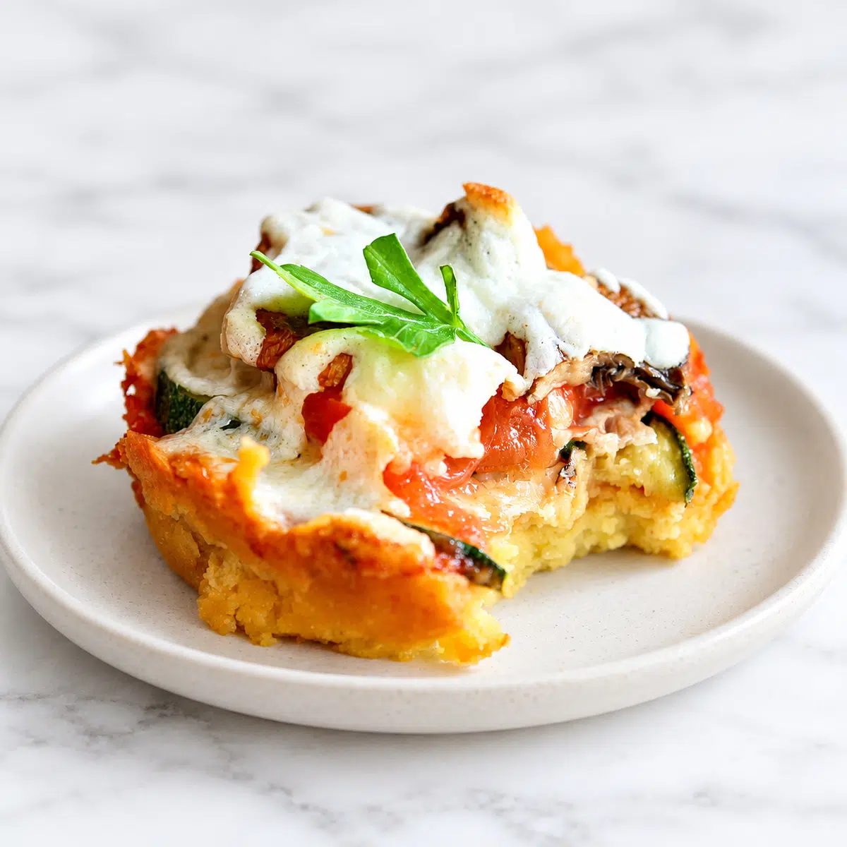 Mini Chickpea Pizza Crust Pizzas