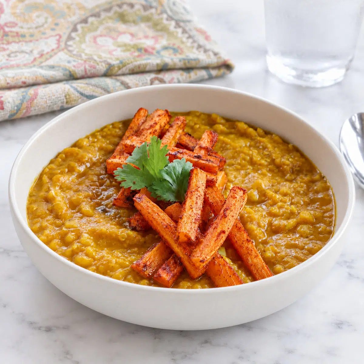 Moroccan Lentils & Roasted Carrots (High Protein)