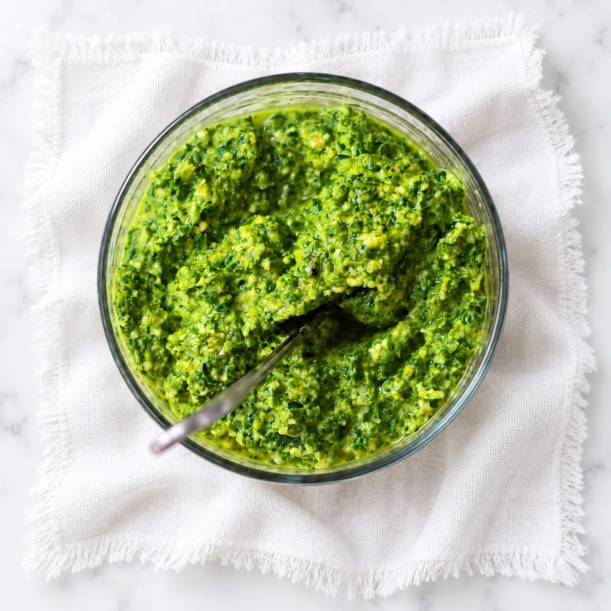 Mustard Greens Pesto (Vegan, Nut-Free)