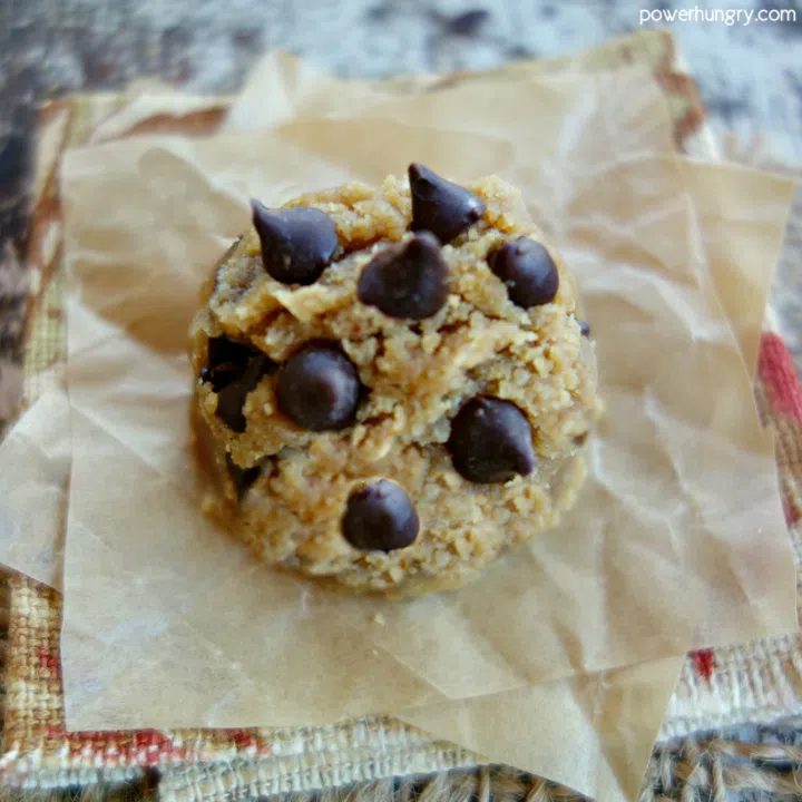 cookie dough with chocolate chips