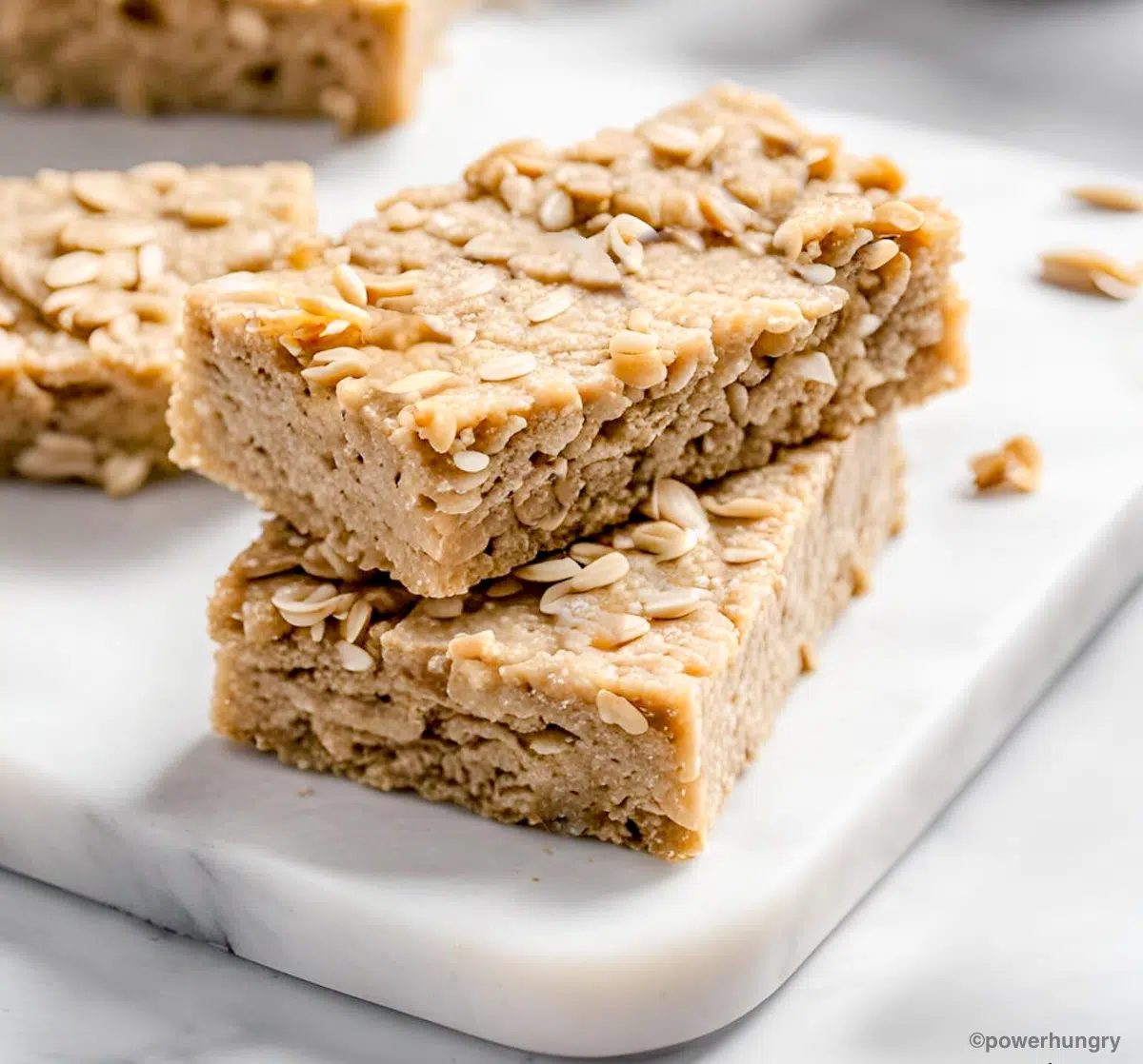 protein bars, kitchen-made, stacked