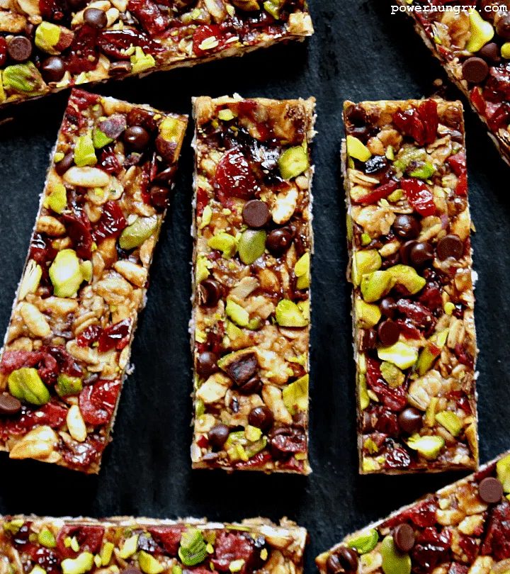 No-Bake Trail Mix Protein Bars