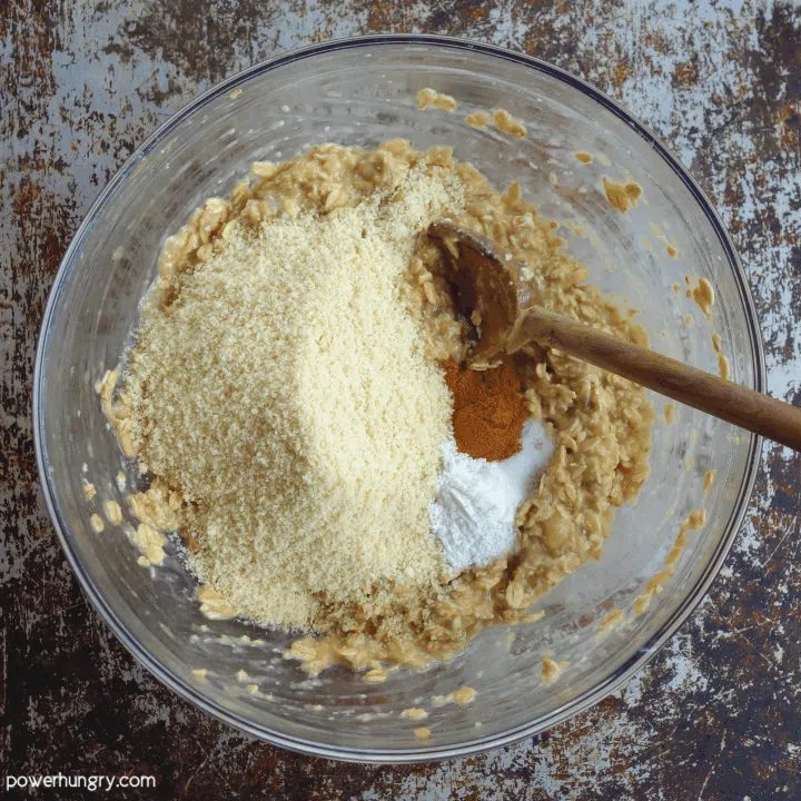 dough for almond oat banana bars