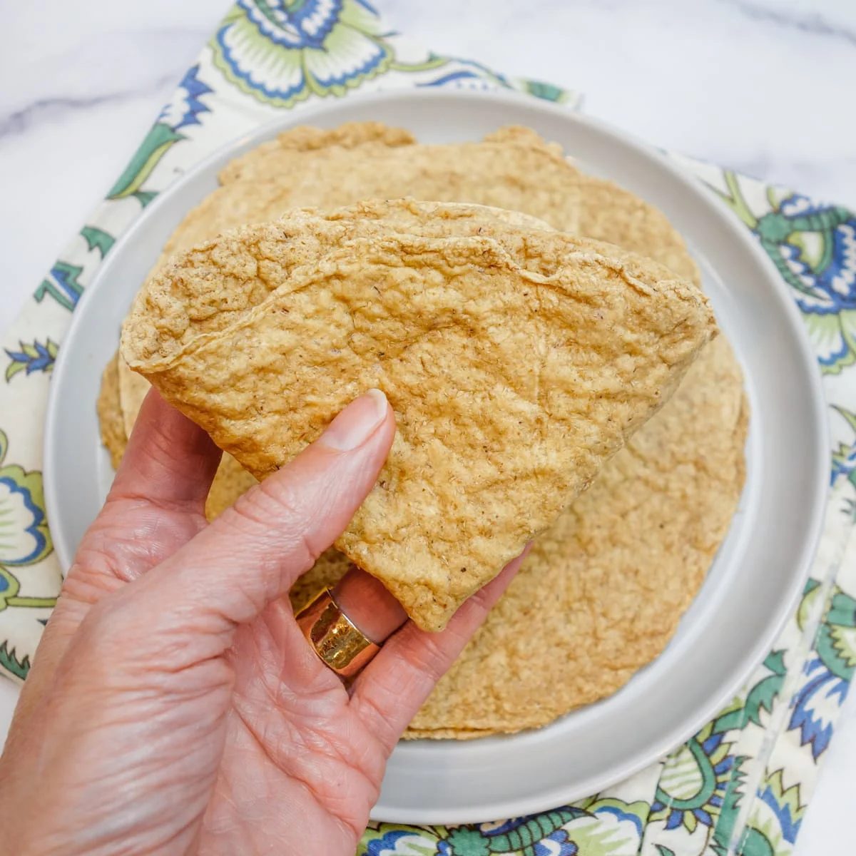 13 Calorie Oat Fiber Tortillas (Keto, Vegan)