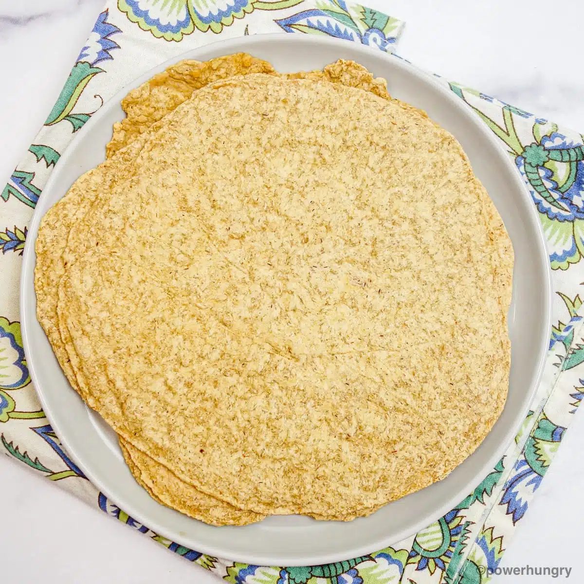 oat tortilla on a plate