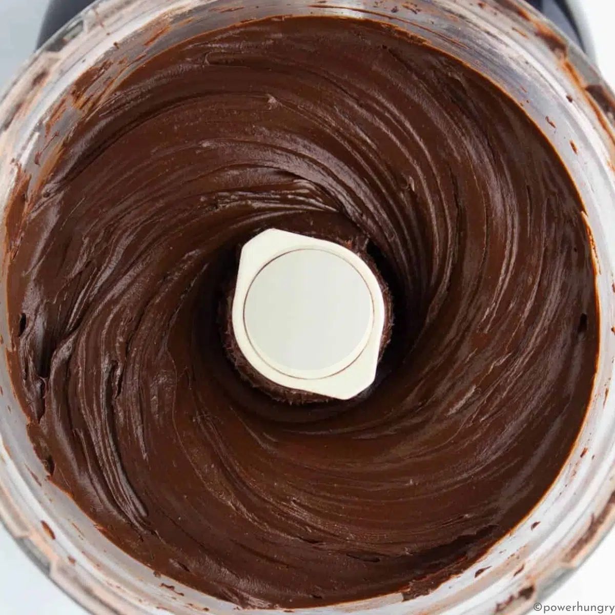 blended oat brownie batter in a food processor