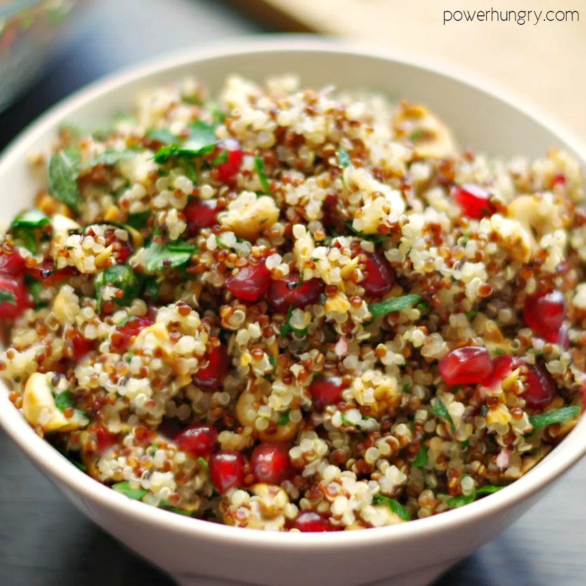 Oil-Free Apple Quinoa Salad (Vegan, Gluten-free)
