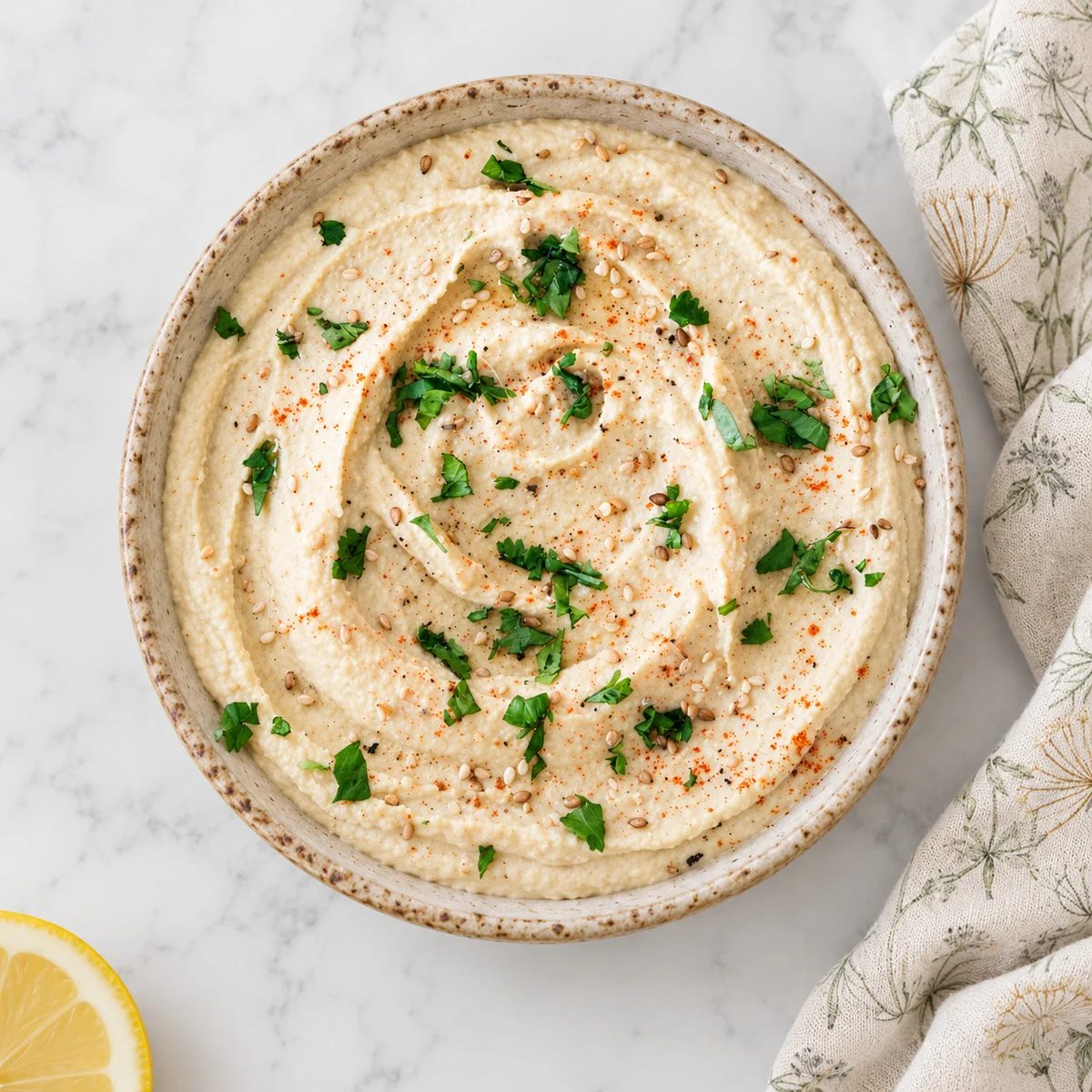 Oil-Free Hummus Without Tahini