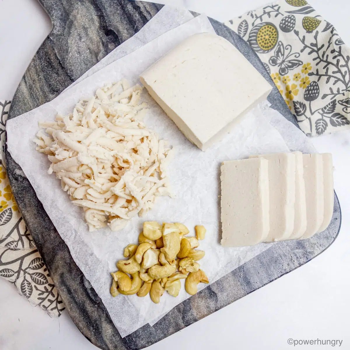 Oil-Free Vegan Mozzarella–Melts, Grates & Slices