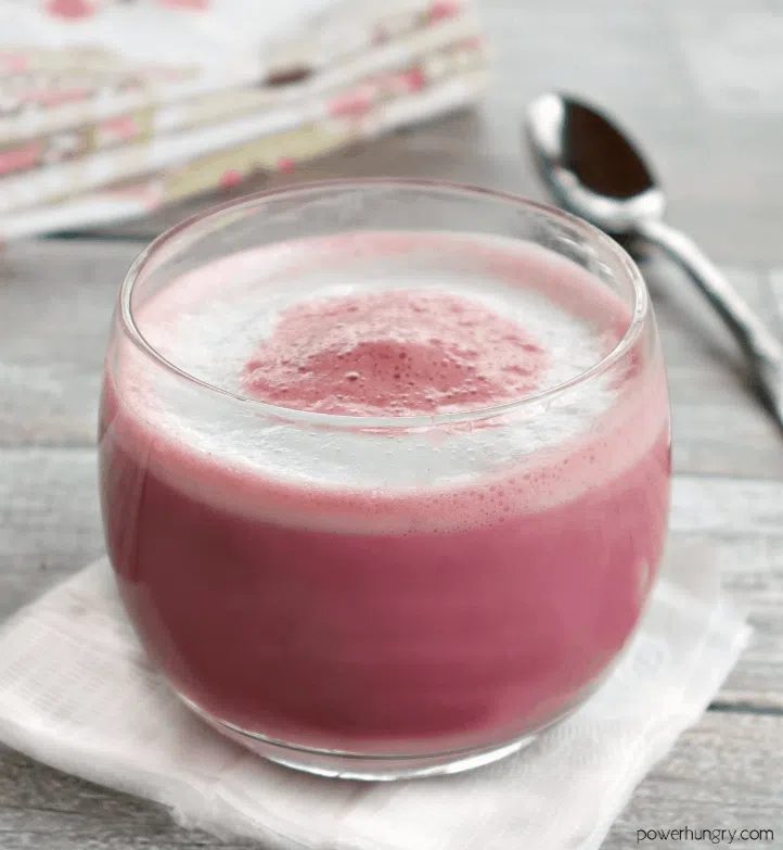 Vegan Pink Power Latte {No Coffee, Made with Beets}