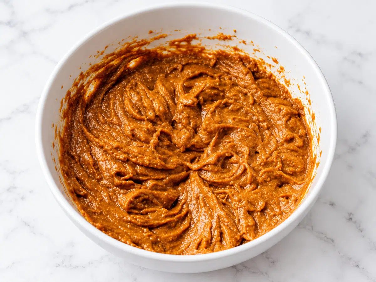 pumpkin protein bars batter