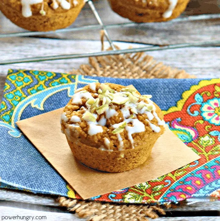 Vegan Pumpkin Latte Mini Muffins (Oil-free, Gluten-free)