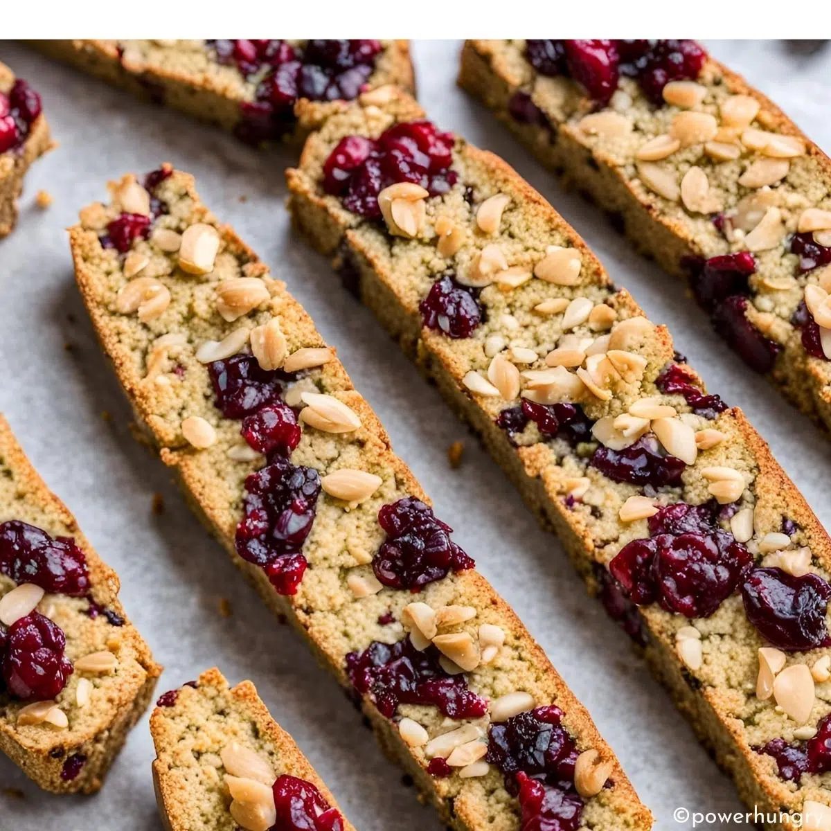 quinoa biscotti on a baking sheet