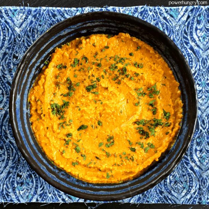 Red Lentil Dal Spread {vegan, high-protein, straightforward}