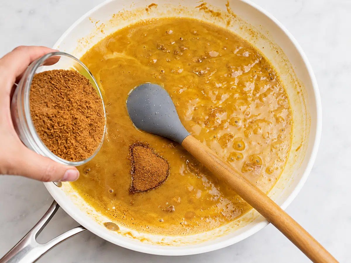 added coconut sugar for roasted chickpea butter