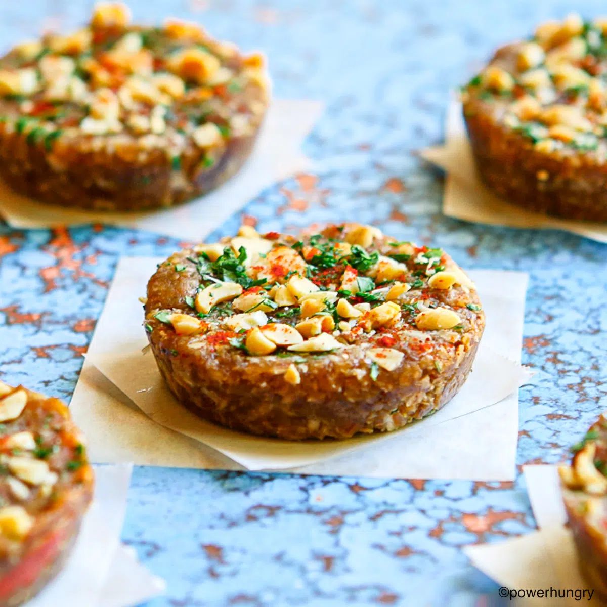 Savory Thai Protein Bars (No Bake, V, GF)