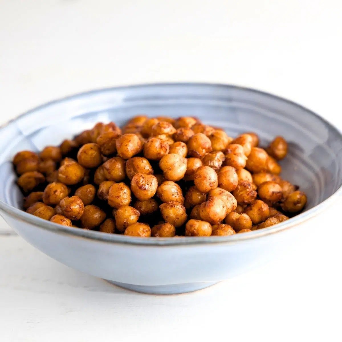 chickpeas, roasted, in bowl
