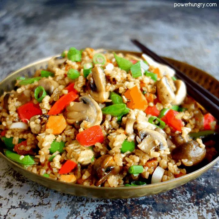 Bowl of Stir-Fried Steel Cut Oats {vegan, gluten-free, straightforward}