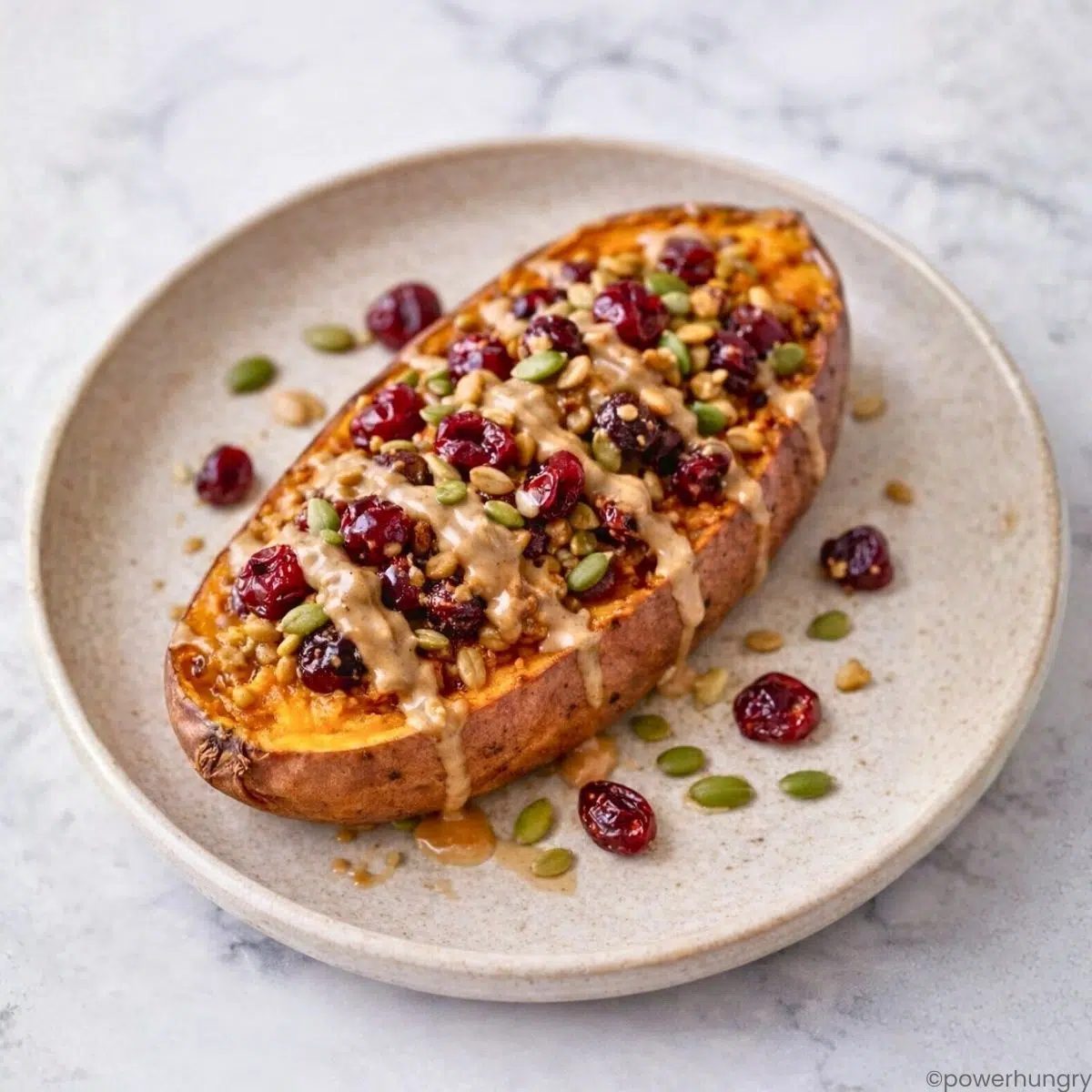Breakfast Stuffed Sweet Potatoes (4 Ingredients)