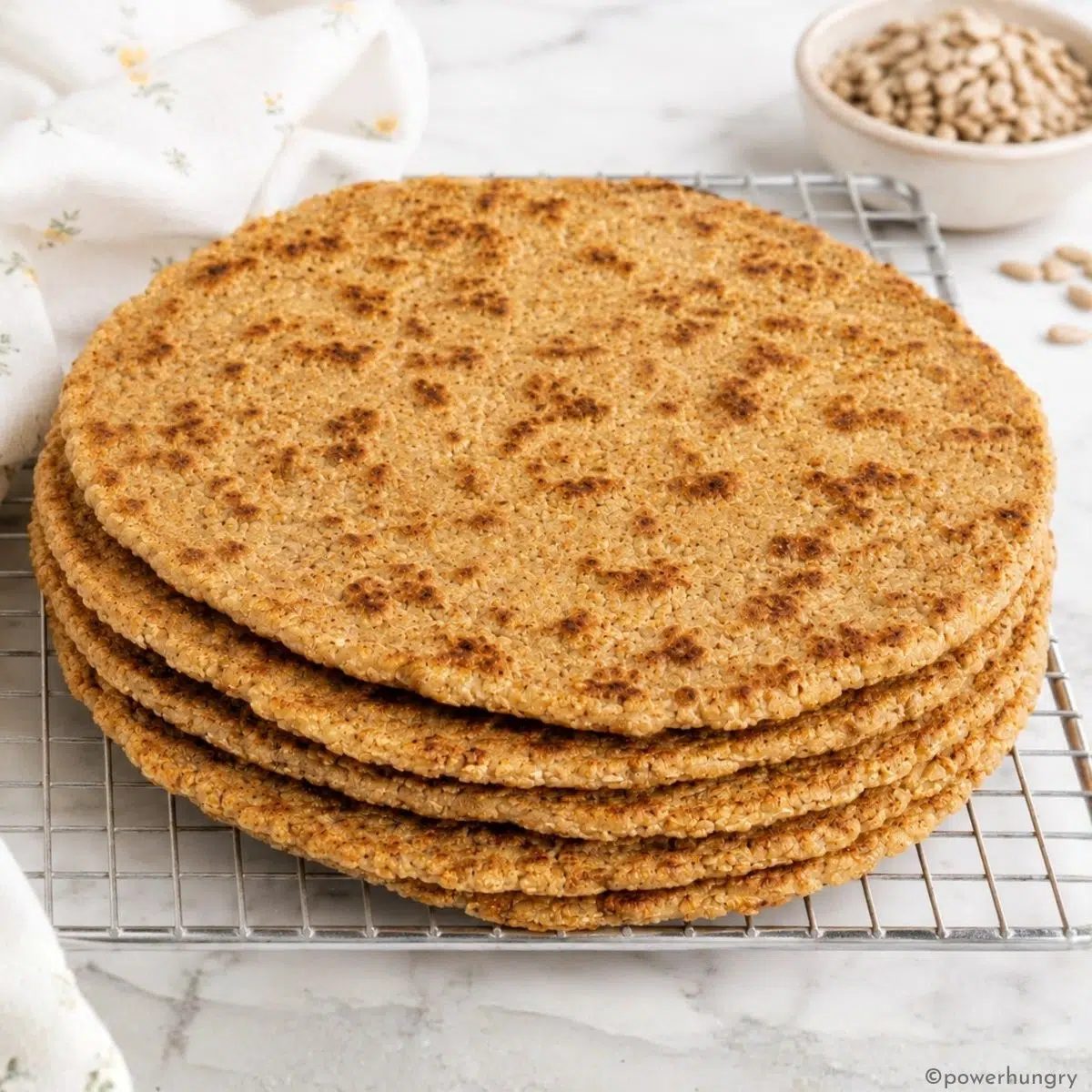 Sunflower Seed Tortillas (2 ingredients)