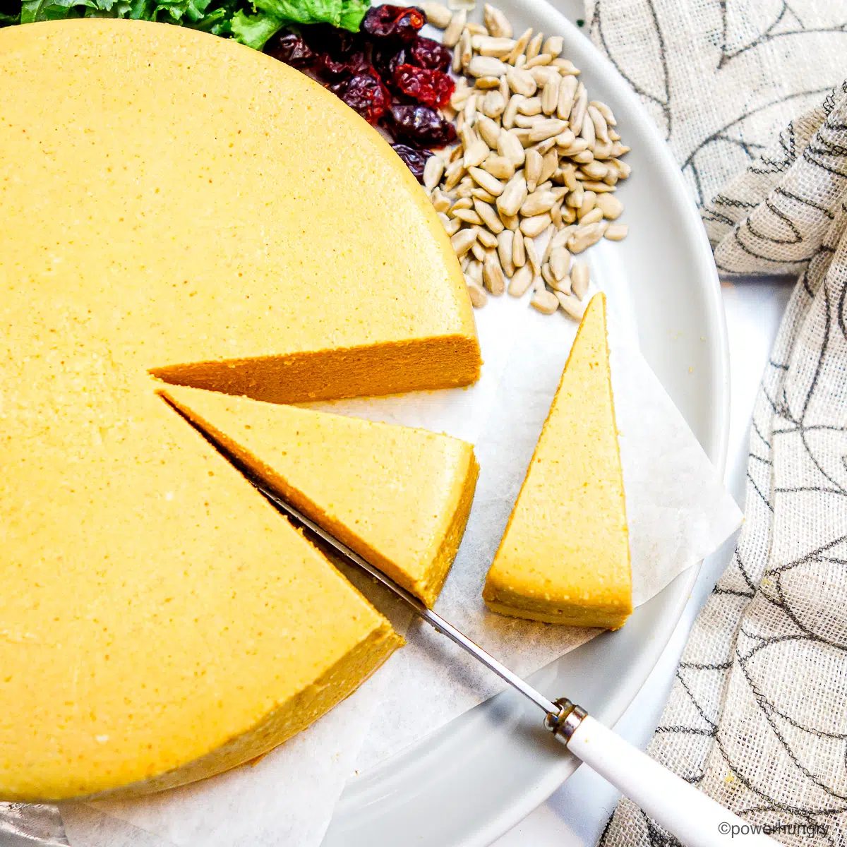 Vegan Sunflower Seed Cheddar Cheese (Oil-Free)