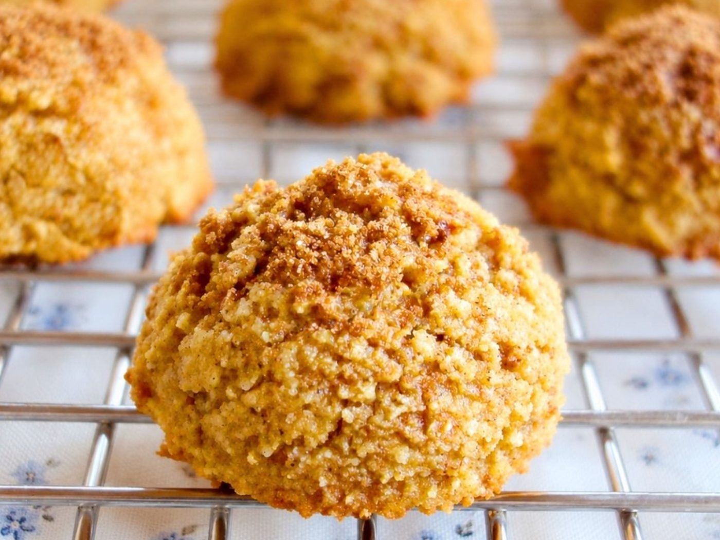 closeup of nourishing vegan sweet potato cookies