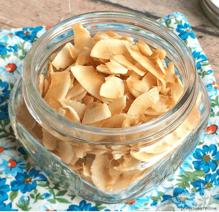 Baked Coconut Chips (3 Ingredients)