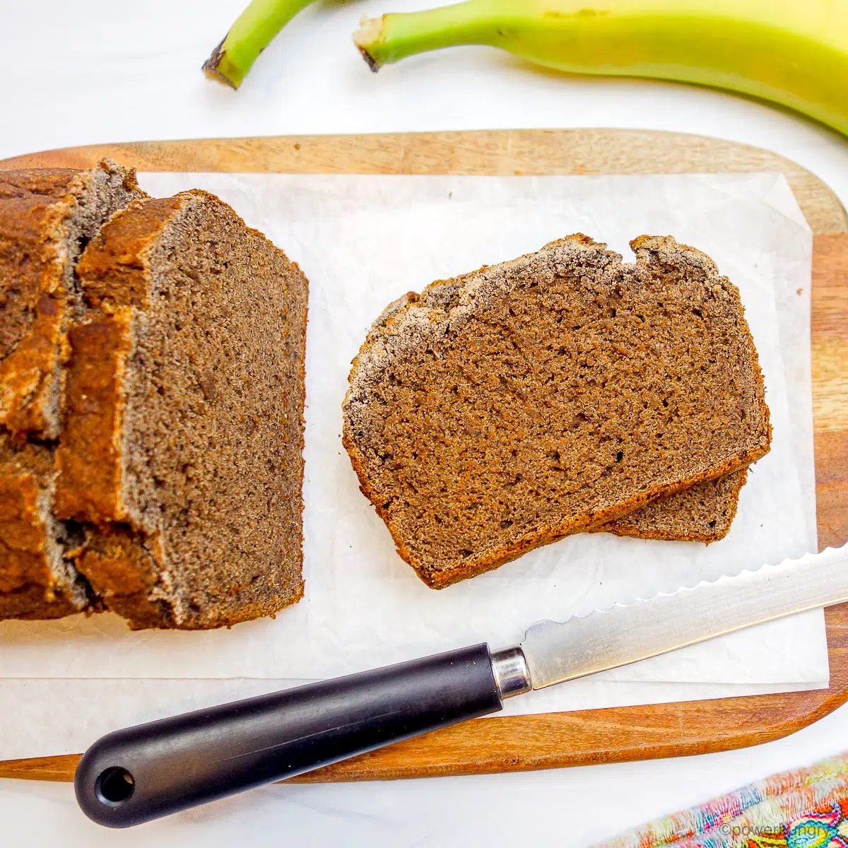 Teff Banana Bread (3 Ingredients, V, GF)