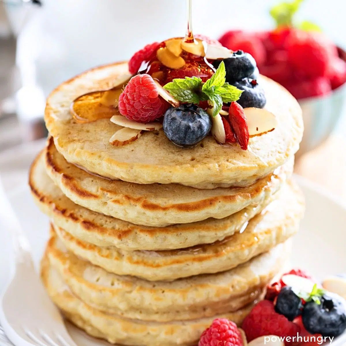 Fluffy Millet Pancakes (Oil-free, Vegan, GF)