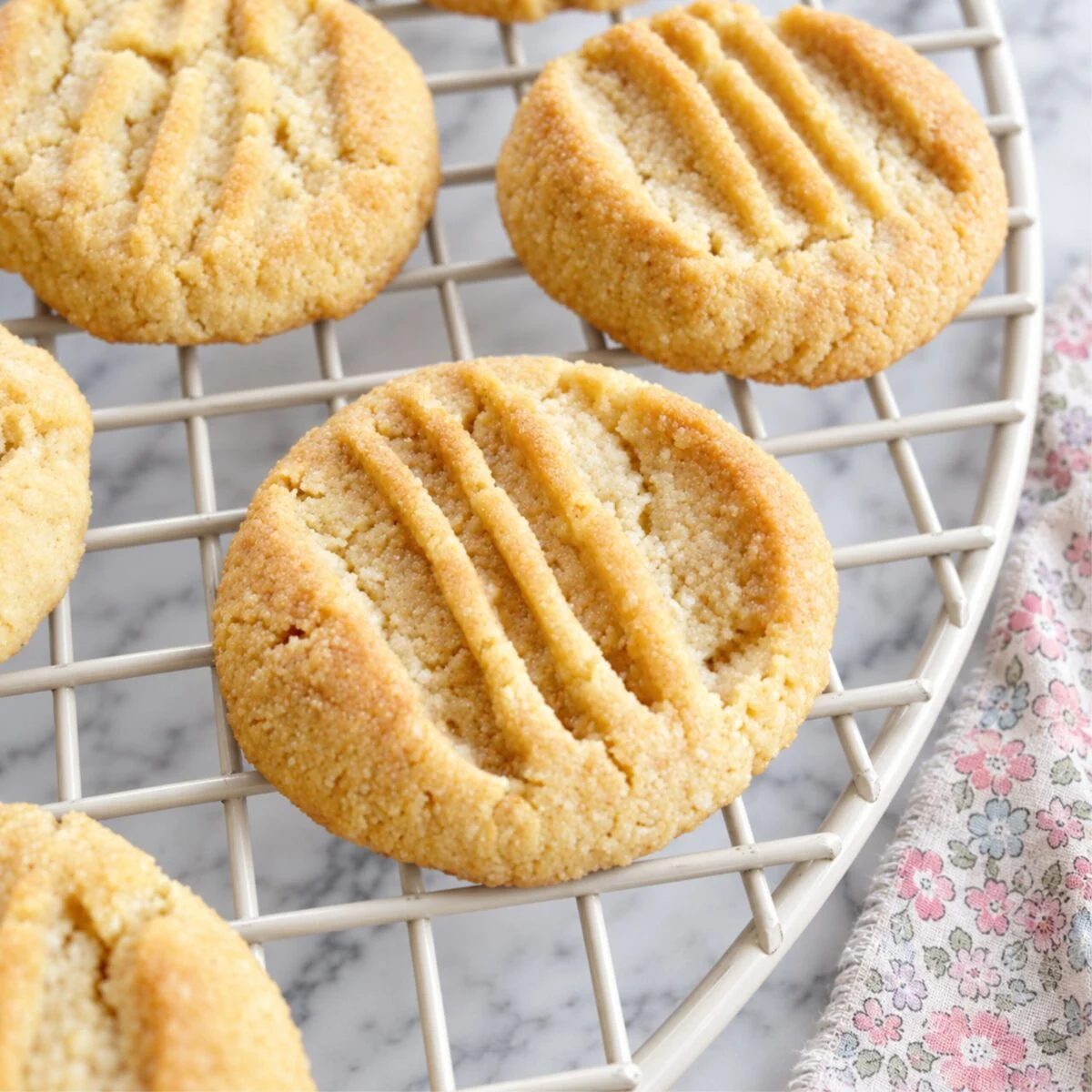 3-Ingredient Vegan Almond Flour Shortbread Cookies