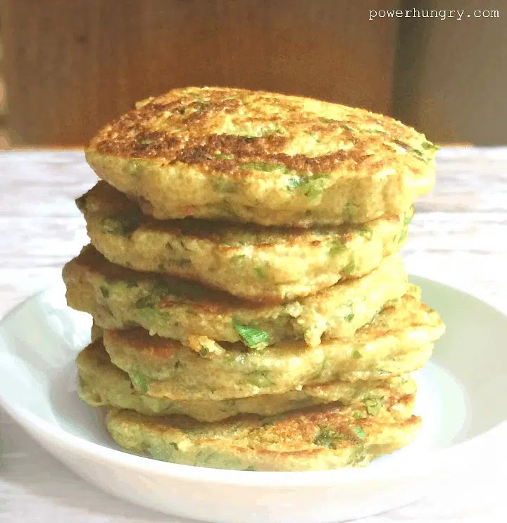 Vegan Amaranth Green Onion Fritters (GF)