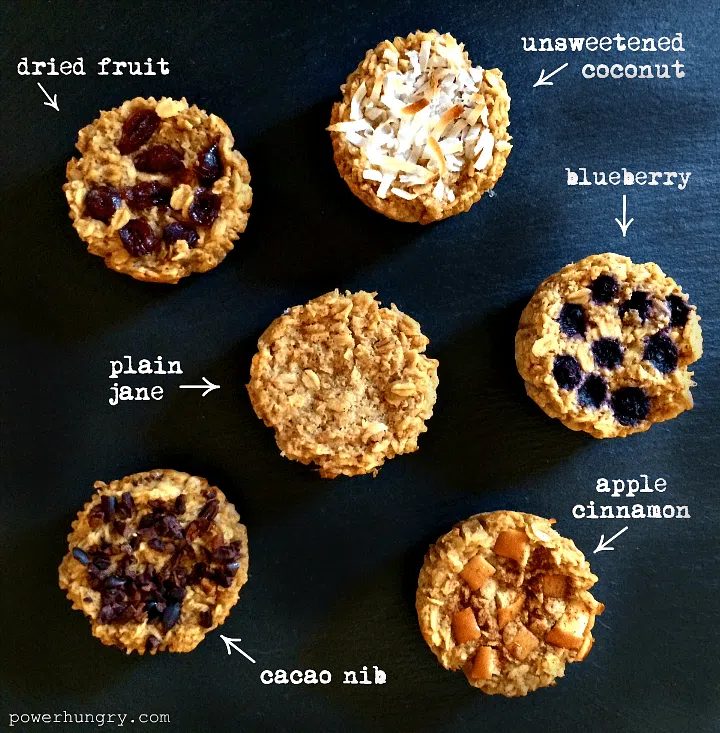 Vegan Baked Oatmeal Cups {oil-free, GF}