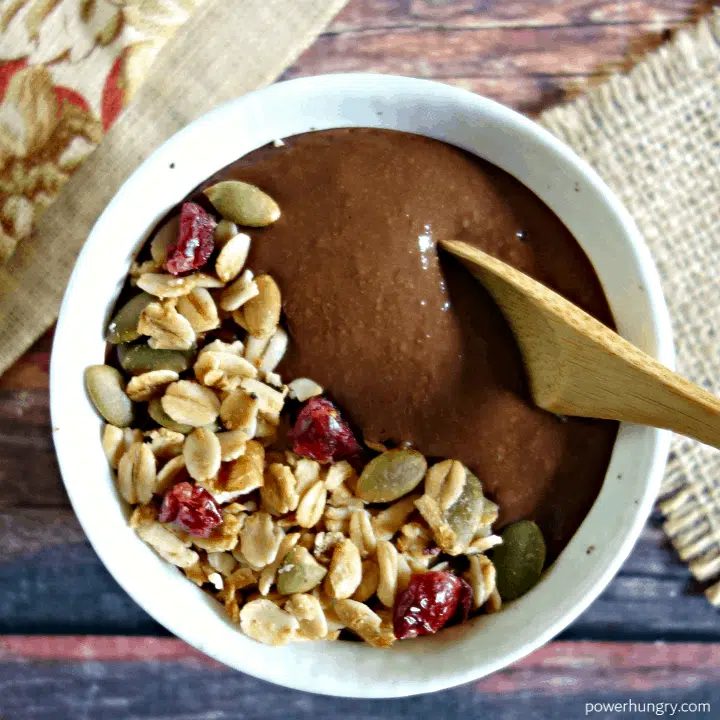 Brownie Batter Breakfast Oats (Vegan, GF)
